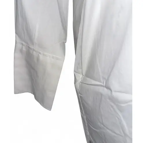 undiscovered eye Womens White Button Down Shirt Dress Long Sleeve Tunic sz M Size M