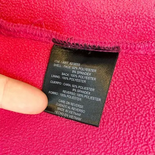 Kirkland Signature Kirkland Pink Soft Shell Fleece Lined Wind Resitant Hooded Full Zip Jacket Small