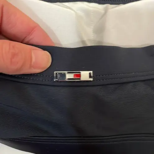 Tommy Hilfiger  Bandeau Top Classic Bikini Bottom Swimsuit Navy size‎ M NWT