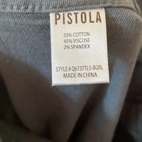 Pistola Pamela High Rise Carpenter Pants Gray Steel Blue Size 32 Utility