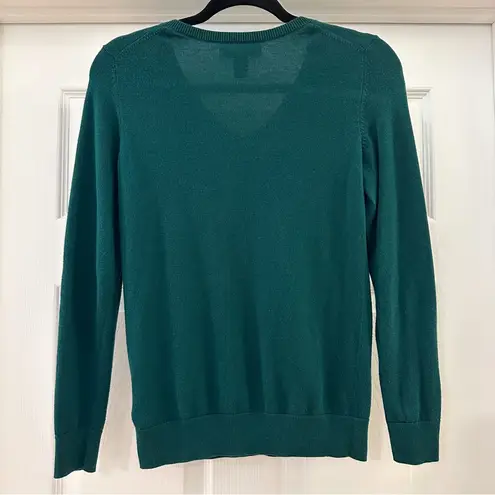 Amazon Essentials V Neck Pullover Sweater Green sz XS
