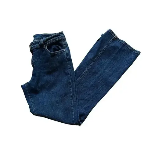 Garnet Hill Dark Wash Blue Bootcut Cotton Spandex Y2K Tall Jeans SZ 10 #2022