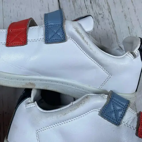 Goats The 005 Leather Sneaker Velcro Straps White Size 8.5