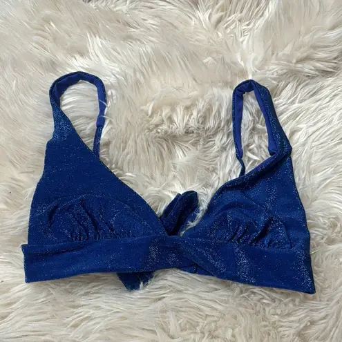 Monday swim Portofino Top in navy shimmer sz M Blue Size M