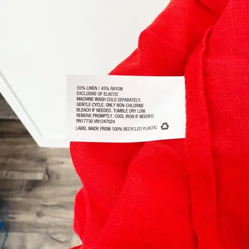 [Tabitha Brown x Target] Pink Red Colorblock Ruffle Hem Maxi Dress Size Medium M