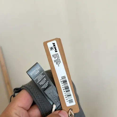 SKIMS  Cotton‎ Jersey Scoop Neck Wireless Comfort Bralette In Juniper Size XXS