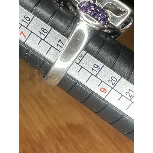 Sima K Amethyst Rose De France Amethyst Sterling Silver Ring 7.03 CT Size 8 Purple