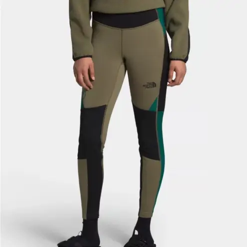 The North Face  Steep Tech Fleece Leggings Olive NWOT size S ski snow