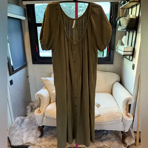 Rachel Pally Khaki Dress with pockets size XL