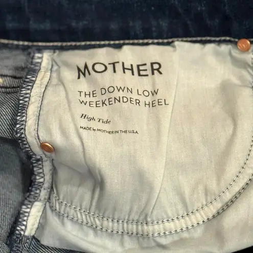 MOTHER The Down Low Weekender Heel High Tide Flare Jeans Womens Size 30 NWOT Blue