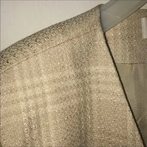 Alfred Dunner Collarless Twill Blazer NWT