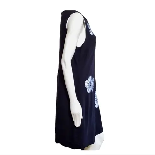 Nina Leonard Floral Cutout Sleeveless Linen Blend Midi Dress Size 10 NWT