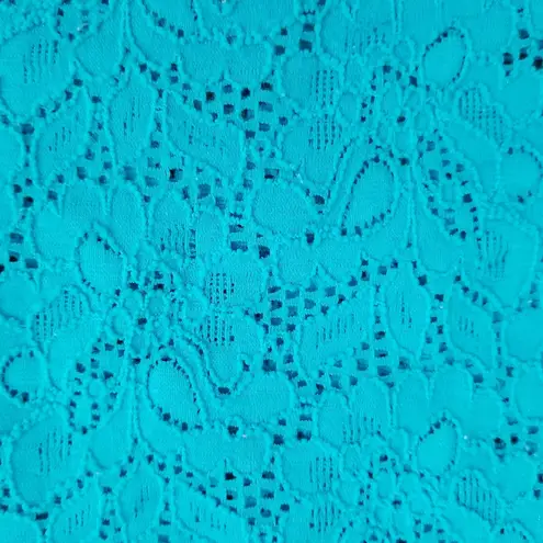 EXPRESS  Electric Blue Lace 3/4 Sleeve Top Size XS