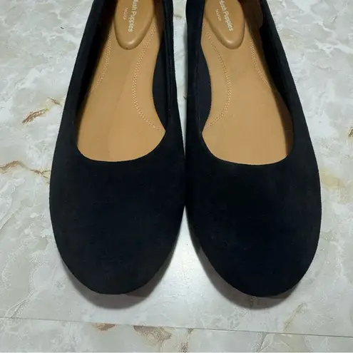Hush Puppies Bounce Navy Suede Flats Size 10