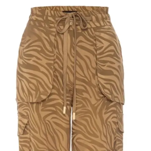 NWT Le Superbe Santa Cruz Cargo Pants Shadow Zebra Size 6 MSRP $325 Brown - Image 6