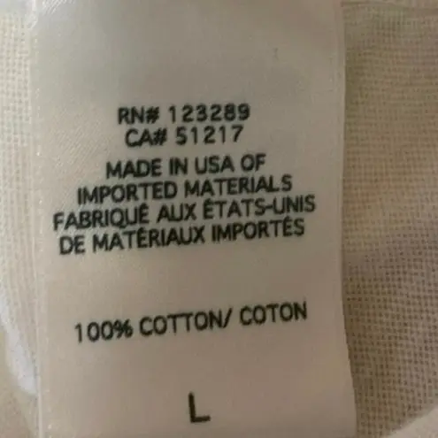 Lauren Moshi Ashlin White Red Lips Graphic Print Sleeveless Cami Tank Top Size L