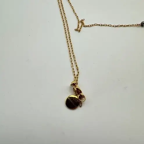 Stella & Dot  Janson Horn Pendant by Rebecca Minkoff Gold‎ Tone Beaded Pave