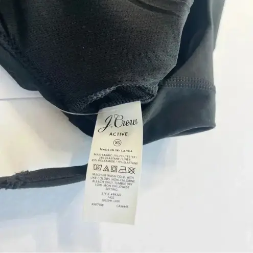 J.Crew  CloudStretch scoopneck sports bra Black NWT XS