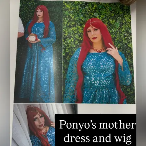 Ponyo’s mother costume and wig Green Size M