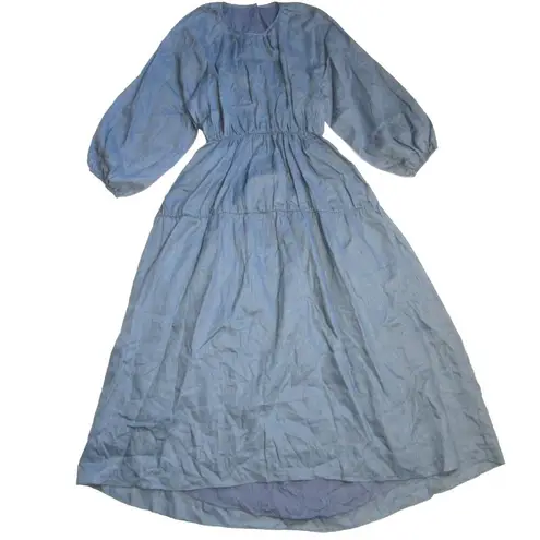 Dissh NWT Impala in Steel Linen Back Cutout Midi Dress US 10 / AU 14