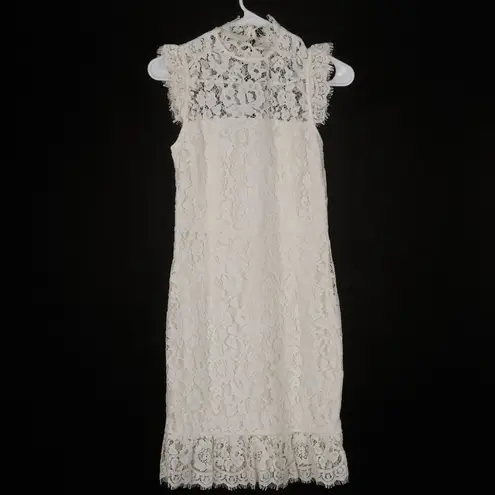 Storia  Learn To Love White Lace Dress Small