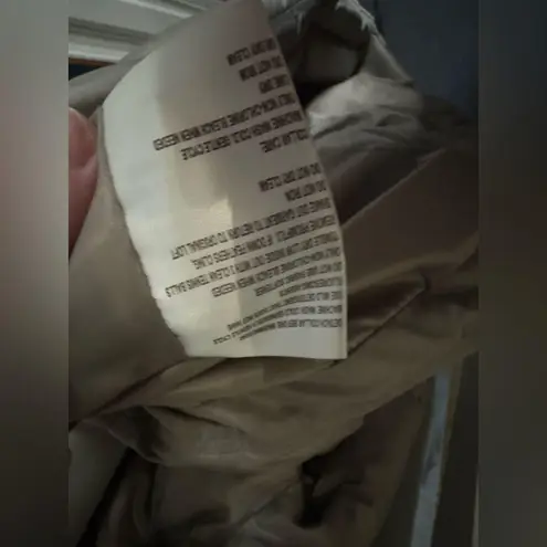 Michael Kors  Faux-Fur Collar Puffer Coat Feather Down-silver- size XL Women’s