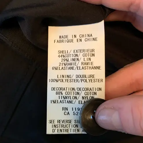 Helmut Lang  Black & White Crepe Colorblock Jacket Blazer