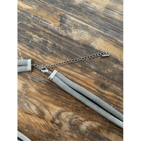 Vintage Silver Mesh Chain Belt Adjustable Boho Retro 80s 90s