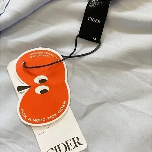 Cider Satin Sweetheart Baby Doll Rainbow Lace Trim Mini Dress Size M NWT