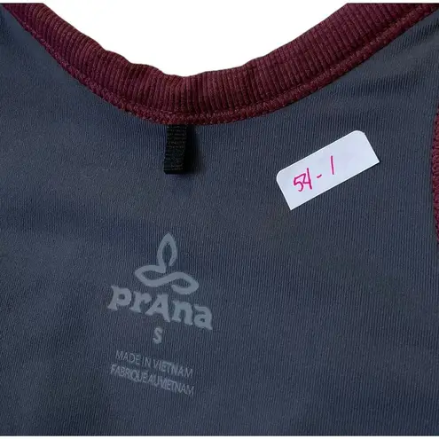 prAna Maroon Pullover Athletic Sports Bra Women Size Small | 54-1