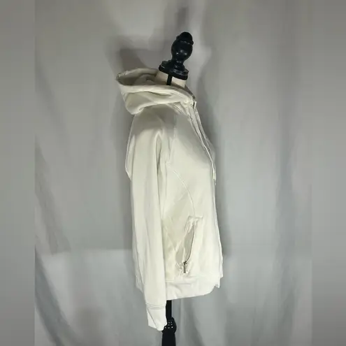 Under Armour Charged Cotton Storm Women’s Full Zip Hoodie w/Fleece Lining White Size M