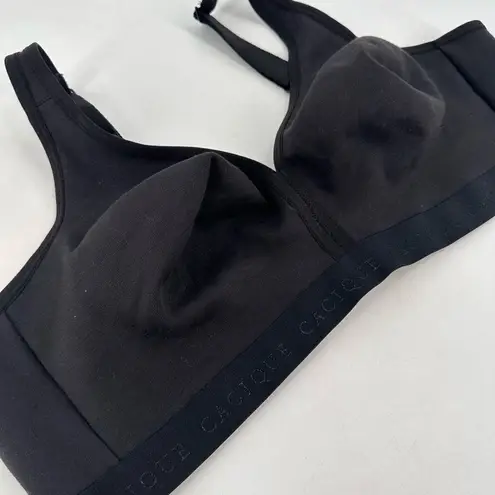Cacique Cotton Unlined No-Wire Bra Black Size 46D