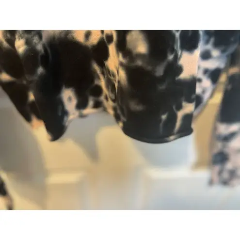 525 America Tie Dye Pink Black Hoodie Medium Cropped Athleisure 100% Cotton NWT