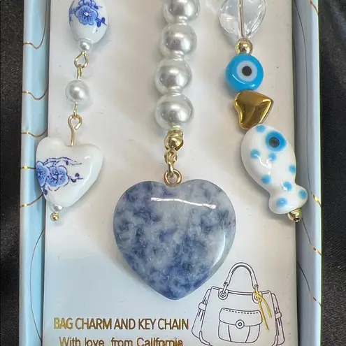 Eye Candy | Heart & Ocean Motif Bag Charm