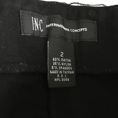 5/$15 INC International concept Flare Dress Pants Black Size 2