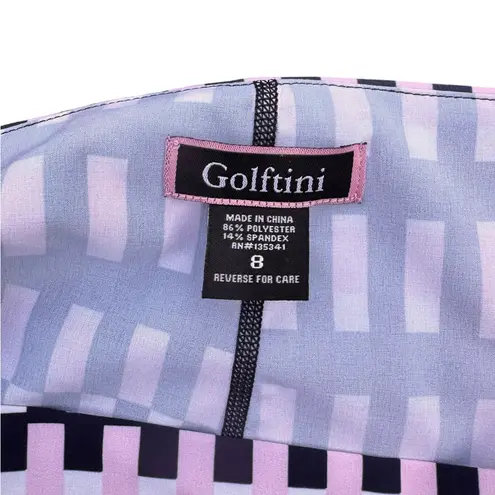 Golftini NWOT Golf/Pickleball/Tennis “Balance” Navy and Pink Skort Stretch Sz 2