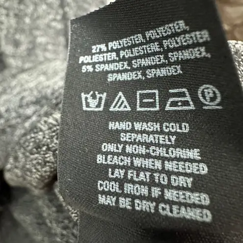 Ella Mae Gray Striped Knit Dress Medium Petite Minimalist Quiet Luxury Cozy Gray Size undefined