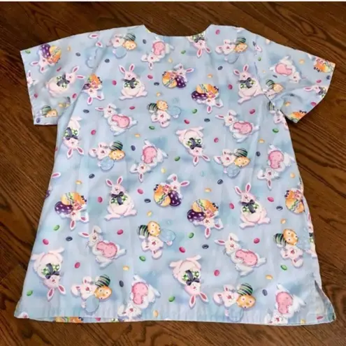 Bunny Rabbit Easter Scrub Top