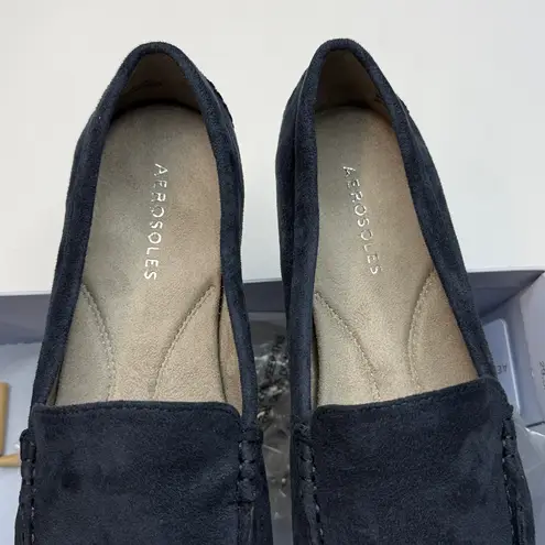 Aerosoles Women's Over Drive Driving Style Loafers- Size 9 W- Navy Blue