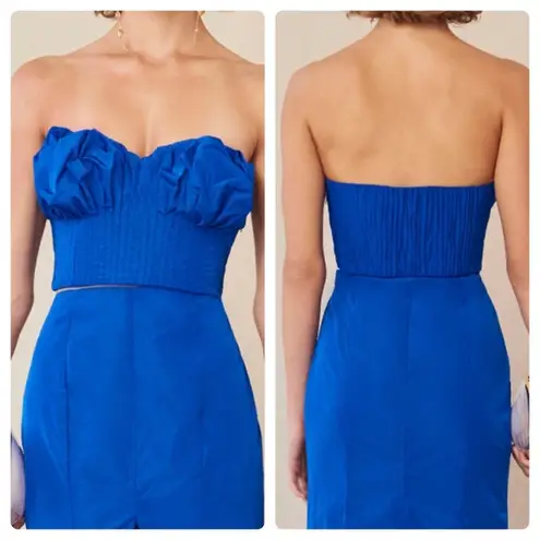 Cult Gaia Andra Corset Top in canal