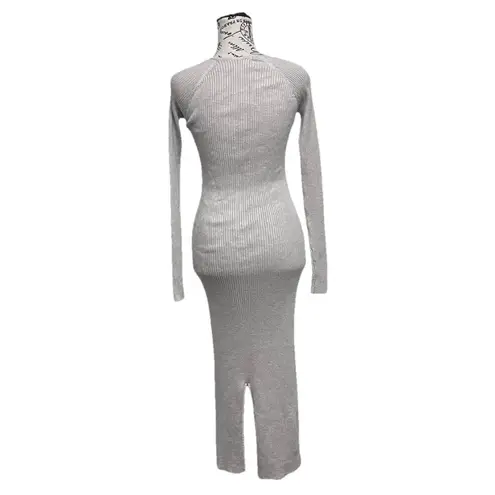 Freshmen 1996 Ribbed Knit Maxi Sweater Dress Women’s Long Sleeve Bodycon XS