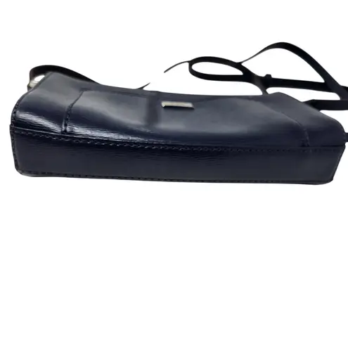 Lauren Ralph Lauren Blue Cow Leather Classic Casual Travel Crossbody Bag Small