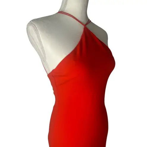 Nookie Trinity Gown in Cherry Medium New Womens Long Maxi Dress