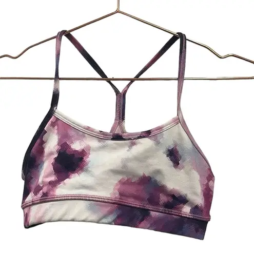 Lululemon  sports bra, size 4, tie-dye, purple, pink, and white colors. Size 4.