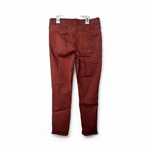 WIT & WISDOM ‘ab'solution High Waist Ankle Skinny Pants Burnt Henna Size 6 EUC Orange