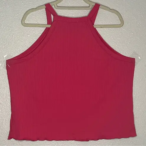 White Birch Pink Crop Top Size 3X