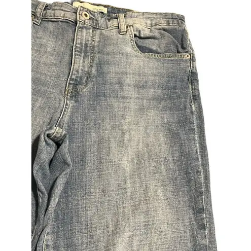 Ella Moss Jeans High Waist Straight Ankle Women's Size 14 Med Wash Distressed