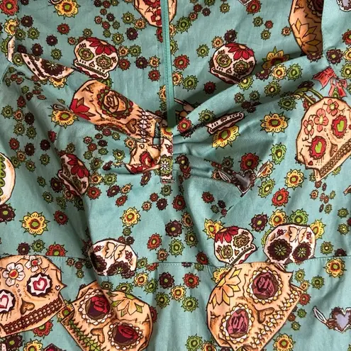 Hell Bunny Sugar Skull Sasha Dress Goth Emo Calavera Day of the Dead