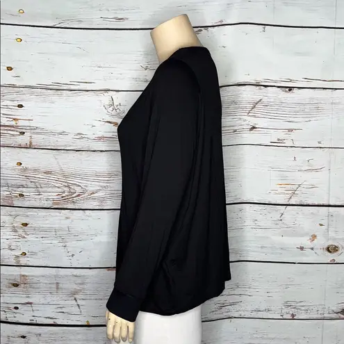 Universal Standard for J. Crew Size 3X Black V-Neckline Rayon Knit Top Shirt