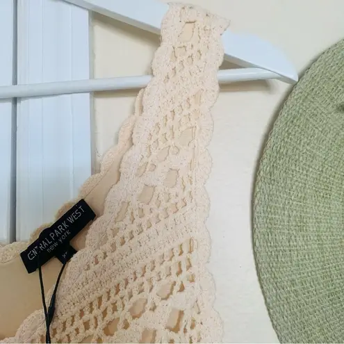 Central Park West NWT New York Lake Crochet Cream Midi/Maxi Dress | Retail $250+